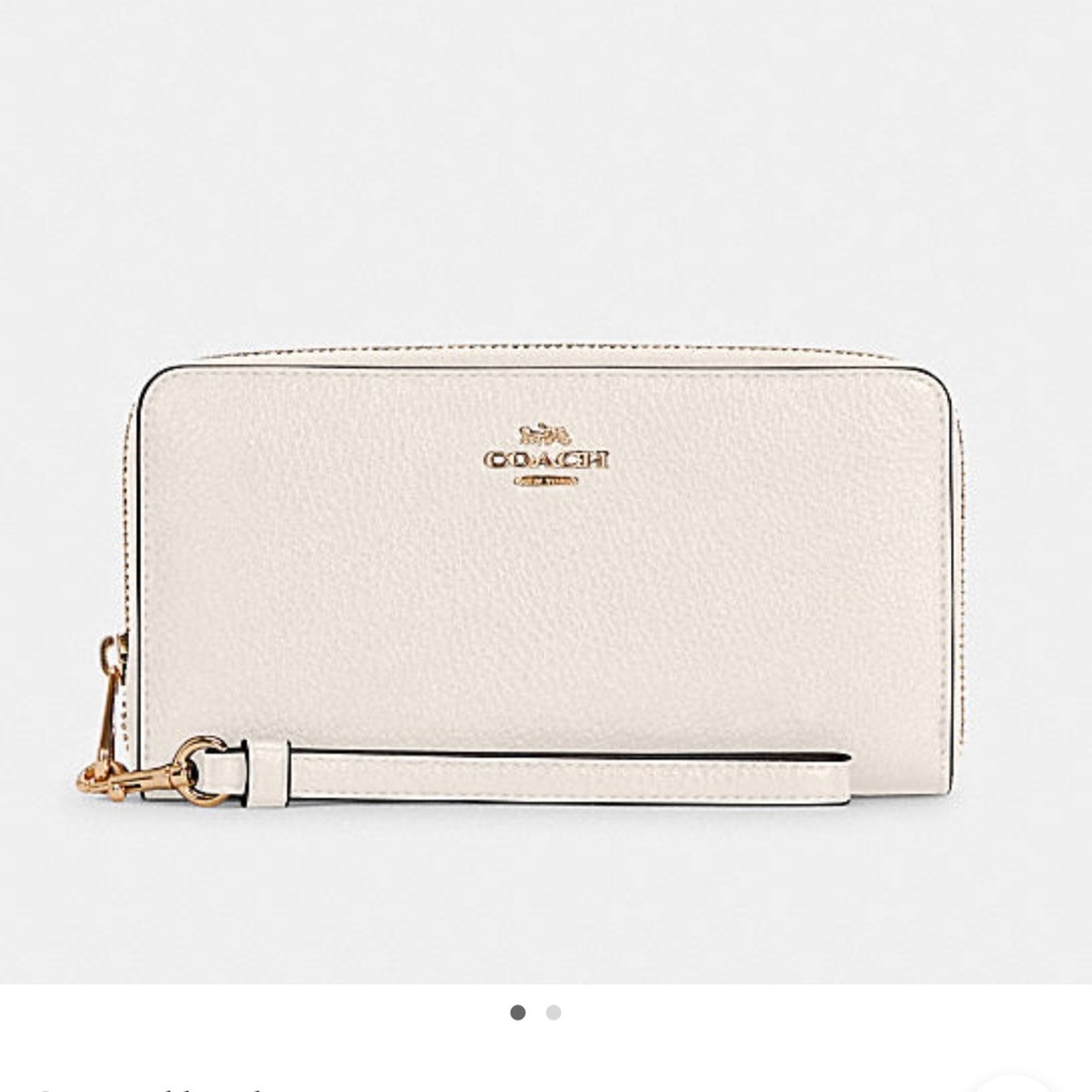 Coach zip around wallet